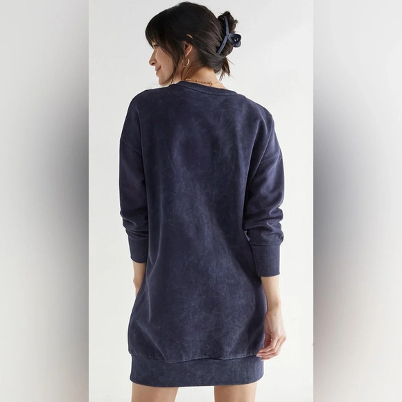 Blue Rain Diamond Wash shift dress in size Small acid washed sweatshirt dress - Picture 2 of 10